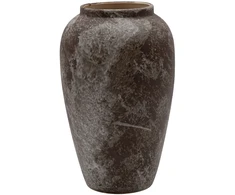 Home4You Vaza „TITAN STONE“, D17 x H27 cm, smėlio spalvos/rudos spalvos