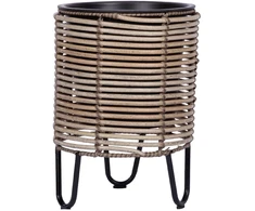 Home4You Sėjamoji WICKER D25xH35cm, smėlio-pilka