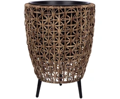Home4You Vazonas WICKER 38x38xH54cm, rudas