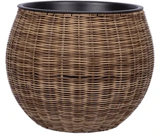 Home4You Gėlių vazonas WICKER D40xH32cm, šviesiai ruda