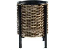 Home4You Sėjamoji WICKER su stovu D28xH36cm, šviesiai ruda
