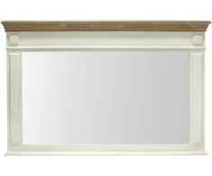 Home4You Veidrodis SAMIRA, 107x4,5x70 cm, spalva: sendinta balta, ruda