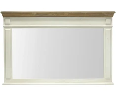 Home4You Veidrodis SAMIRA, 107x4,5x70 cm, spalva: sendinta balta, ruda