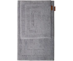 Lova Home4You Vonios kilimėliai „ROMANO“, 2 vnt., 50 x 80 cm + 50 x 40 cm, pilkos spalvos