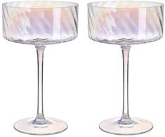 Home4You Vyno taurės DOLCE 2 vnt., H17cm, skaidrios