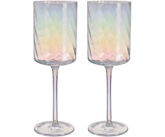Home4You Vyno taurės DOLCE 2 vnt., aukštis 23,3 cm, skaidrios