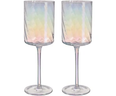 Home4You Vyno taurės DOLCE 2 vnt., aukštis 23,3 cm, skaidrios