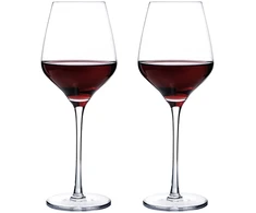 Home4You Vyno taurės CRYSTAL 2vnt 600ml "Bordo"