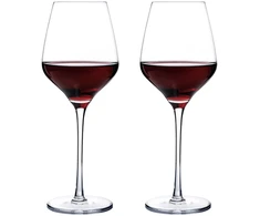 Home4You Vyno taurės CRYSTAL 2vnt 600ml "Bordo"