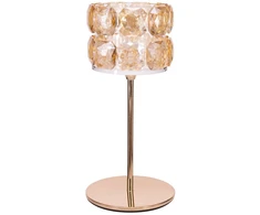 Home4You Žvakidė CHANLE H17cm, aukso spalvos