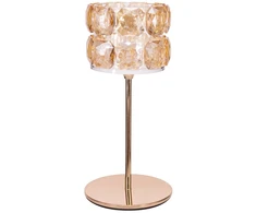 Home4You Žvakidė CHANLE H17cm, aukso spalvos