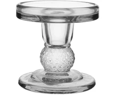 Lova Home4You Žvakidė „DOVER“, D 8,5 x H 8,8 cm, stiklinė