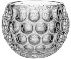 Lova Home4You Žvakidė „SPHERE“, skersmuo 8 x aukštis 6,5 cm, stiklinė