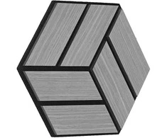 Homestyle4U Akustinės plokštės, 30x26x2 cm, pilka
