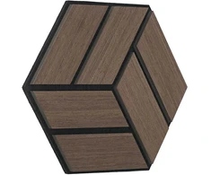 Homestyle4U Akustinės plokštės, 30x26 cm, rudos