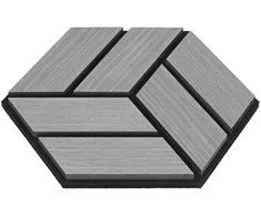 Homestyle4U Akustinės plokštės, 30x26x2 cm, pilka