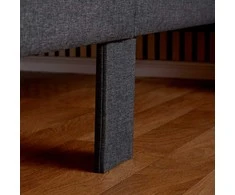 Homestyle4U Apstatyta lova, 95x32x210 cm, pilka