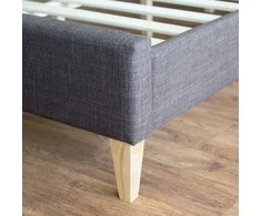 Homestyle4U Paminkštinta lovos rėmas, 145x212 cm, ruda