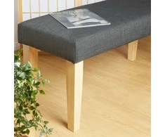Homestyle4U Suoliukas, 103x41x47 cm, Pilka