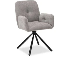 Homestyle4U Aptrauktas krėslas, 56x86.5x62 cm, pilka