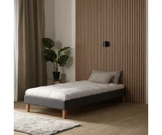 Homestyle4U Lova, 94x203x29.5 cm, pilka
