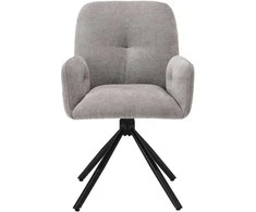 Homestyle4U Aptrauktas valgomojo kėdė, 56x86.5x62 cm, antracito