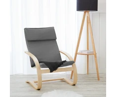 Homestyle4U Atlošiama kėdė, 66,5x93x61,5 cm, pilka