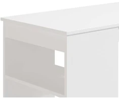 Homestyle4U Baro stalas, 120x105x50 cm, balta