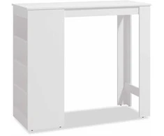 Homestyle4U Baro stalas, 120x105x50 cm, balta