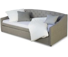 Homestyle4U Dienos lova, 100x215 cm, pilka