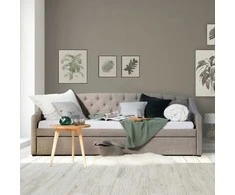 Homestyle4U Dienos lova, 100x215 cm, pilka