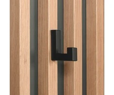 Homestyle4U Prieškambario spintos komplektas, 122x190x37 cm, ruda