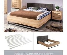Homestyle4U Lova, 177.5x94x212 cm, pilka