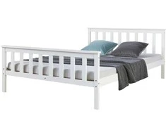 Homestyle4U Dienos lova, 146x206x82 cm, Balta