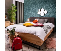 Homestyle4U Dvigulės lovos rėmas, 197,5x94x212 cm, pilka