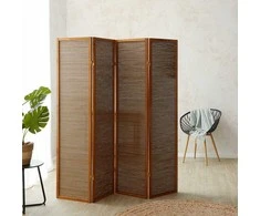 Homestyle4U Kambario pertvara, 176x2,2x175 cm, ruda