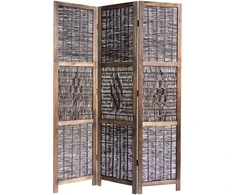 Homestyle4U Kambario pertvara, 120x2x170 cm, ruda
