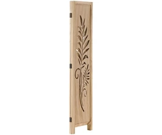 Homestyle4U Kambario pertvara, 120x2x170 cm, ruda