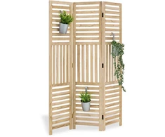 Homestyle4U Kambario pertvara, 120x2x170 cm, ruda