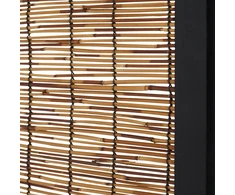 Homestyle4U Kambario pertvara, 120x2x170 cm, juoda ir ruda