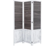 Homestyle4U Kambario pertvara, 120x2x170 cm, ruda, balta
