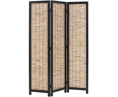 Homestyle4U Kambario pertvara, 120x2x170 cm, juoda ir ruda