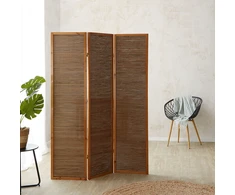 Homestyle4U Kambario pertvara, 132x2,2x175 cm, ruda