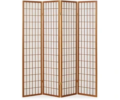 Homestyle4U Kambario pertvara, 176x2,2x175 cm, ruda