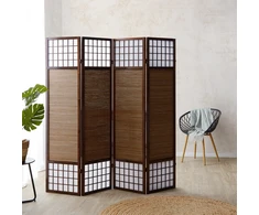 Homestyle4U Kambario pertvara, 176x2.2x175 cm, ruda