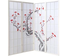 Homestyle4U Kambario pertvara, 176x2.2x179 cm, balta