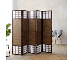 Homestyle4U Kambario pertvara, 220x2.2x175 cm, ruda