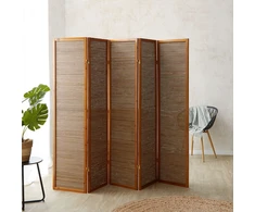 Homestyle4U Kambario pertvara, 220x2.2x175 cm, ruda