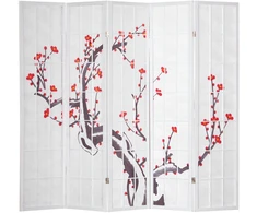 Homestyle4U Kambario pertvara, 220x2.2x179 cm, balta