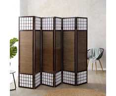 Homestyle4U Kambario pertvara, 264x2.2x175 cm, ruda